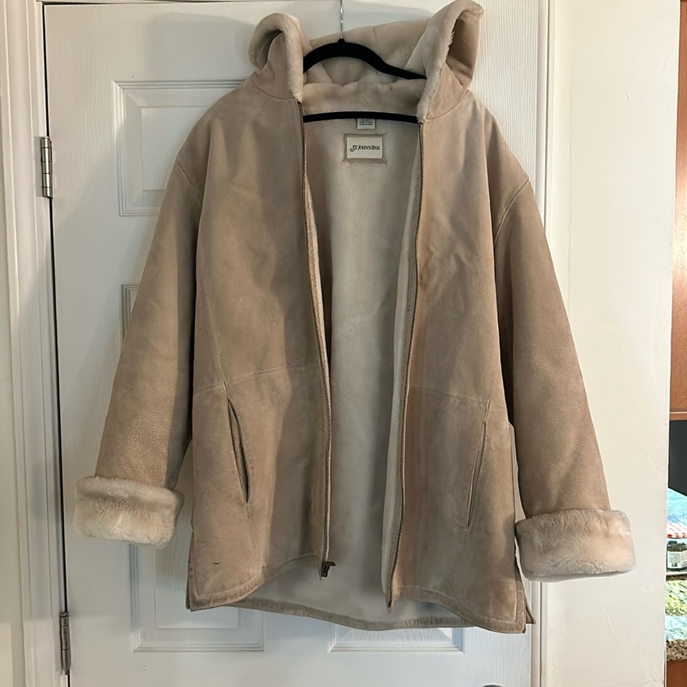 Absolutely beautiful St. John’s Bay Suede Heavy Duty Coat with Hood